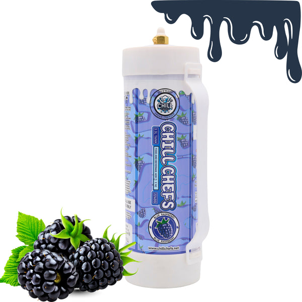 Whipped Cream Chargers, Professional Cream Charger Cartridges for Baking, Desserts, Whipped Cream Maker, Beverage Toppings | whipped cream maker | beverage and coffee topping (Blue Raspberry Flavor 3.3L)