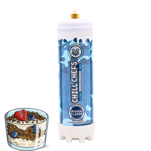 Whipped Cream Chargers, Professional Cream Charger Cartridges for Baking, Desserts, Whipped Cream Maker, Beverage Toppings | whipped cream maker | beverage and coffee topping (Orignal Flavor, 2.2L)