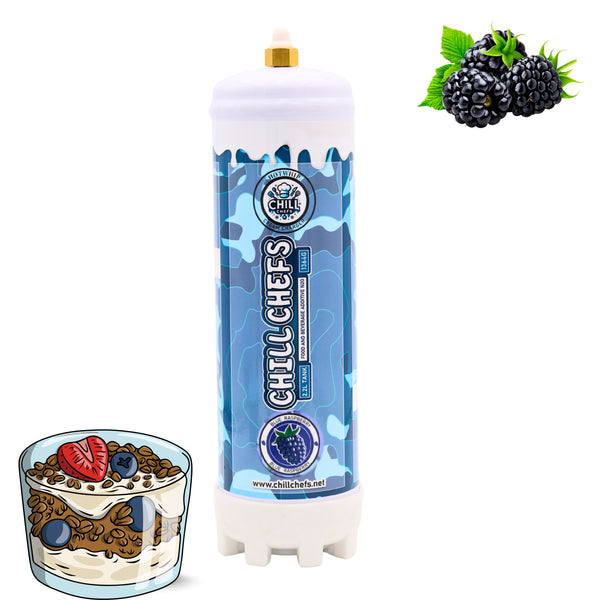 Whipped Cream Chargers, Professional Cream Charger Cartridges for Baking, Desserts, Whipped Cream Maker, Beverage Toppings | whipped cream maker | beverage and coffee topping (Blue Raspberry, 2.2L)