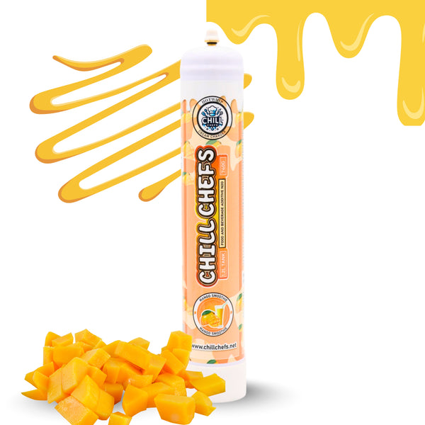 Whipped Cream Chargers, Professional Cream Charger Cartridges for Baking, Desserts, Whipped Cream Maker, Beverage Toppings | whipped cream maker | beverage and coffee topping (Mango Flavor 1.2L)