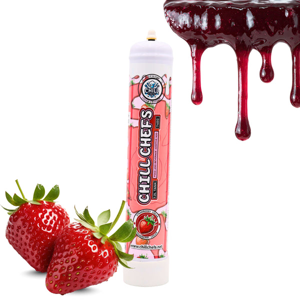 Whipped Cream Chargers, Professional Cream Charger Cartridges for Baking, Desserts, Whipped Cream Maker, Beverage Toppings | whipped cream maker | beverage and coffee topping (Satrwberry Flavor 1.2L)